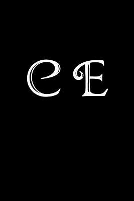 Read Online C E: Double Monogram Journal, 100 Pages, 6x9 Inches, Black Glossy Cover -  file in PDF
