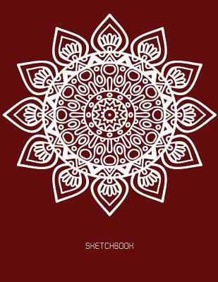 Full Download Sketchbook: Big Flowers Mandala on Red Cover Blank Pages, Extra Large (8.5 X 11) Inches, 110 Pages, White Paper, Sketch, Draw and Paint - F Raibow | ePub