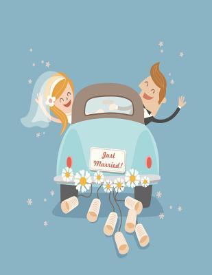 Download Just Married: Just Married on Blue Cover (8.5 X 11) Inches 110 Pages, Blank Unlined Paper for Sketching, Drawing, Whiting, Journaling & Doodling - C Cher | ePub
