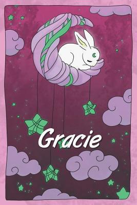 Read Gracie: personalized notebook sleeping bunny on the moon with stars softcover 120 pages blank useful as notebook, dream diary, scrapbook, journal or gift idea - Jenny Illus | PDF