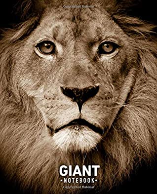Read Online Giant Notebook  800 Lined Pages, Lion Theme: 7.5 x 9.25 in, with Table of Contents and Page Numbers, Golding’s Large Journal Series -  | PDF
